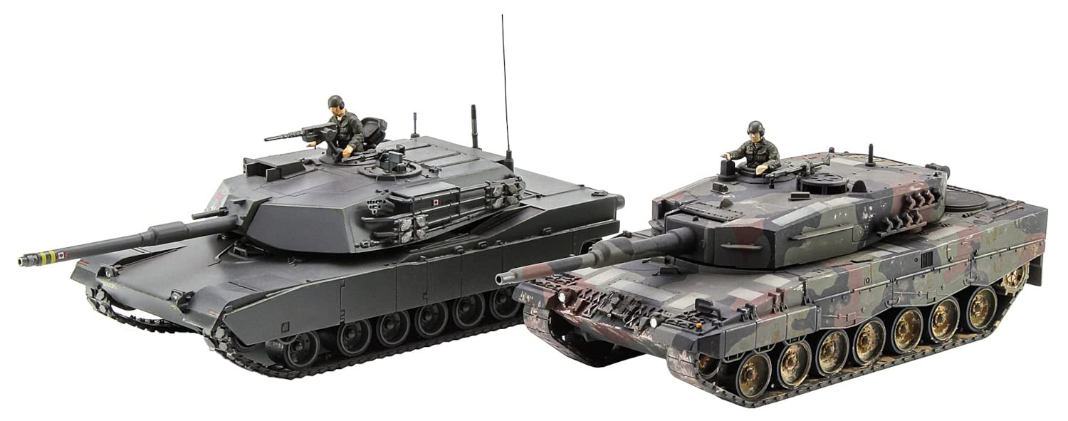 Amazon | ハセガワ 1/72 M-1 エイブラムス & レオパルト2 NATO主力戦車